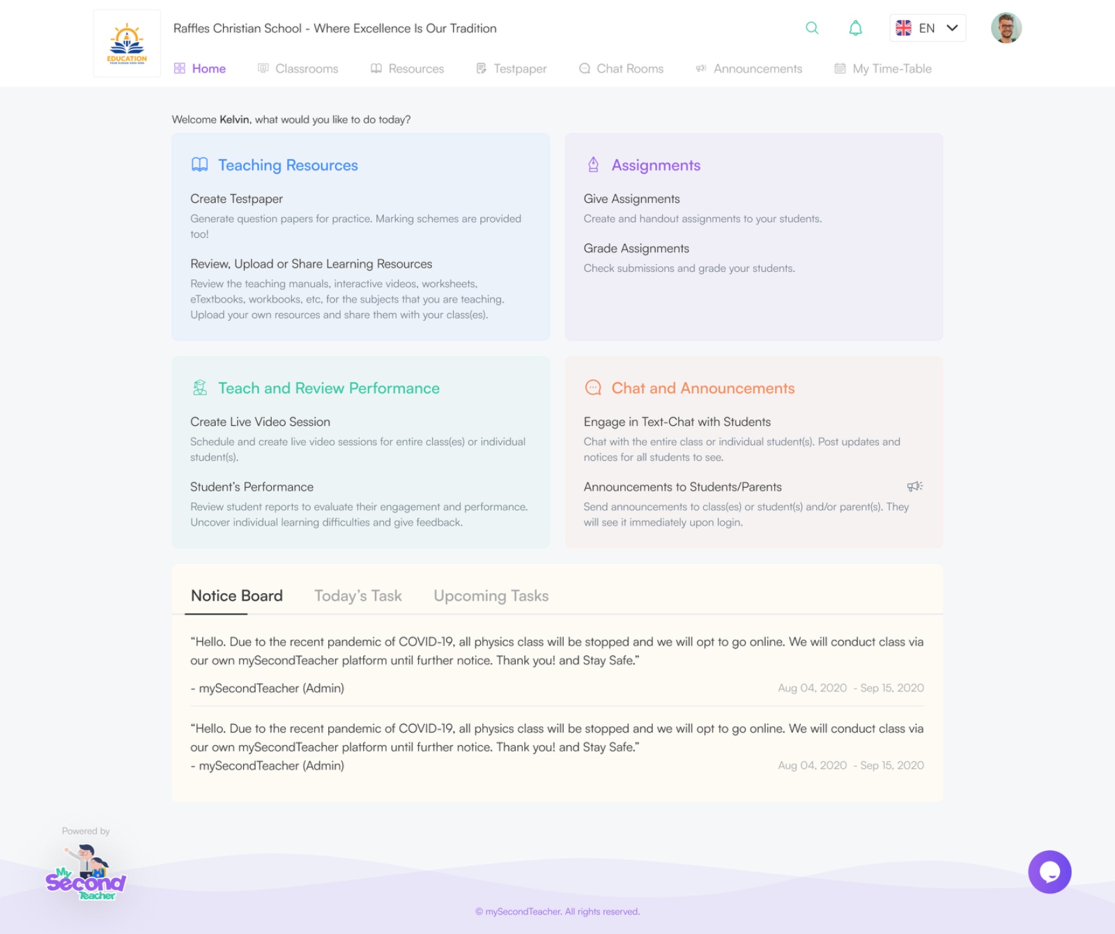 mySecondTeacher — design detail