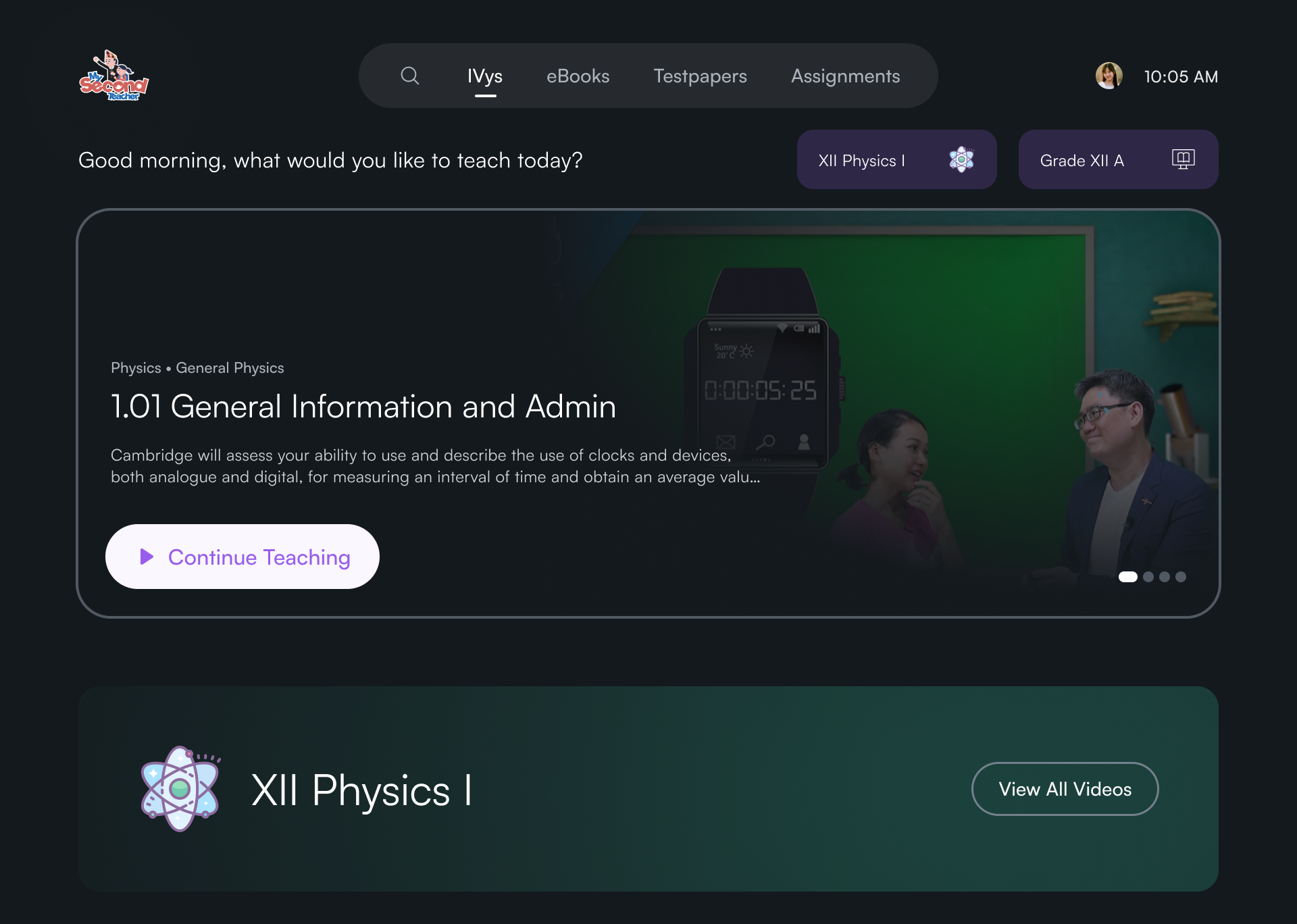 mySecondTeacher TV — design preview